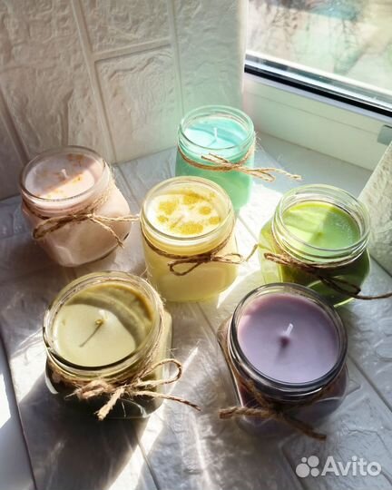 Свечи Ароматизированные кокосовые в стекле