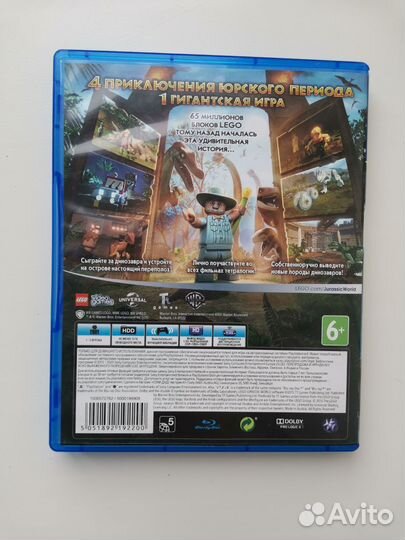 Lego Мир юрского периода jurassic world на ps4