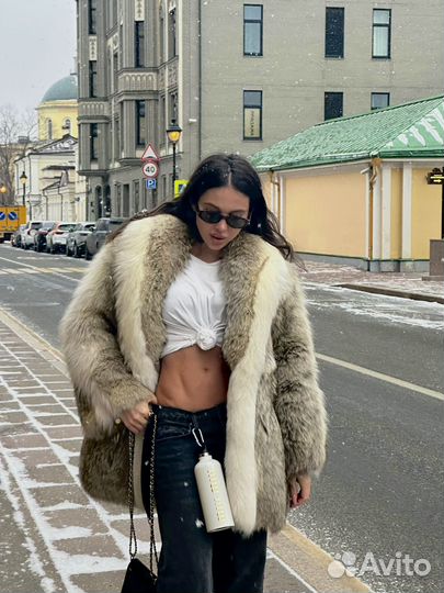 Шикарная супер стильная шуба из лисы old money