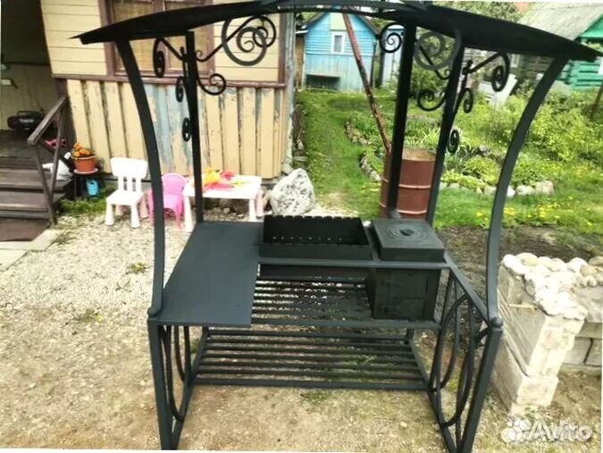 Мангал С печкой под казан
