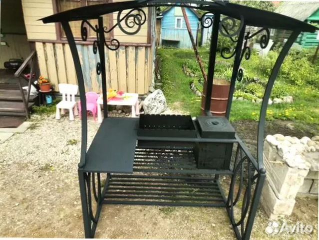 Мангал С печкой под казан