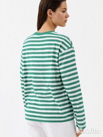 Хлопковый лонгслив (тельняшка) befree