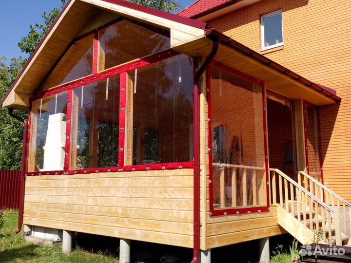 Мягкие Окна из тента пвх для беседок