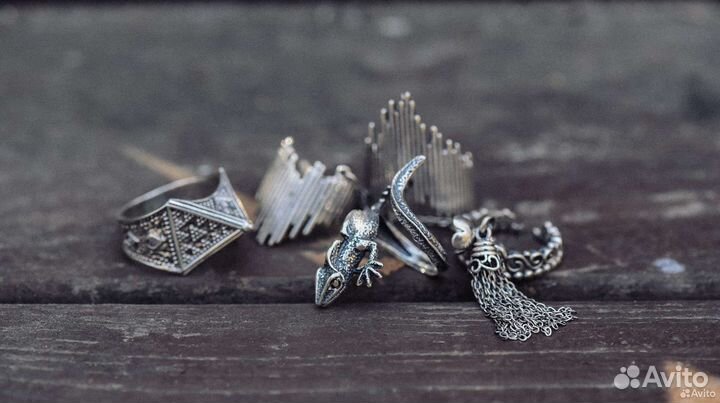Кольцо серебряное саламандра пирамида браслет цепь