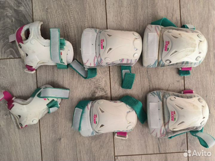 Роликовые коньки детские с защитой