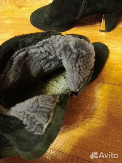 Сапоги натуральная замша 39 размер