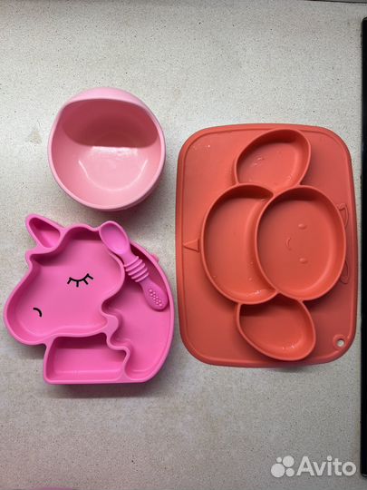 Посуда для малыша силиконовая