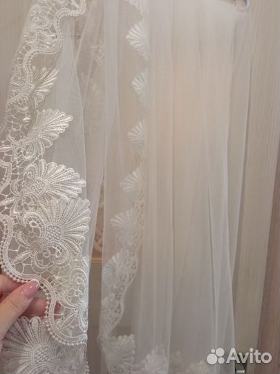 Свадебная фата длинная 150/270