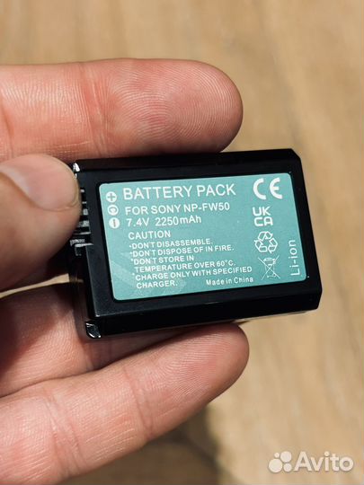 Аккумулятор (новый) NP-FW50 2250 mAh