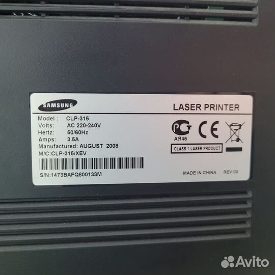 Принтер лазерный Samsung CLP-315