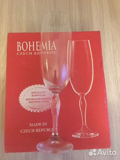Набор бокалов для шампанского Bohemia