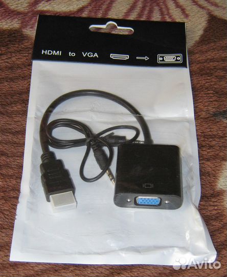 Конвертер hdmi - VGA со звуком (новый)