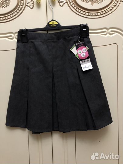 Юбки школьные серые
