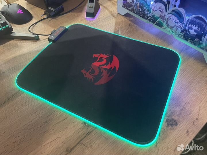 Мышь и коврик redragon