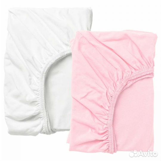 LEN Икеа Простыня натяжная, комплект, 60х120 см