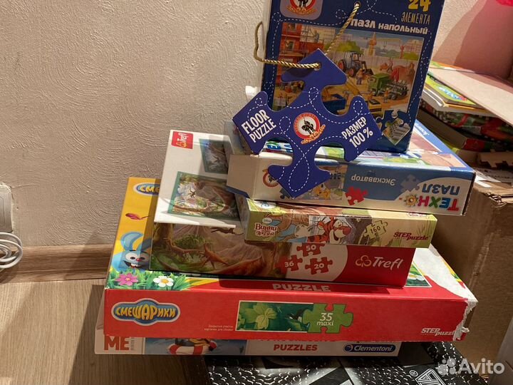 Пазлы trefl 24 шт, step puzzle 35 шт, русский стил