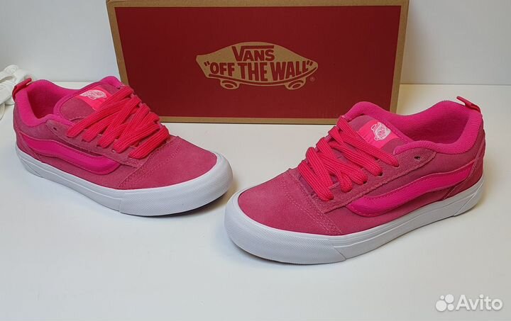 Vans knu skool pink дутыши