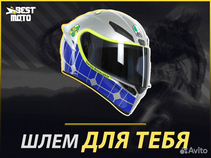 Шлем интеграл AGV K-1 TOP Rossi Mugello 2015