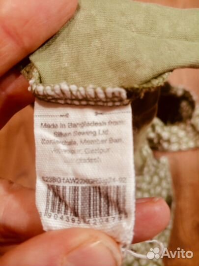 Платье для девочки 86 92 зеленое