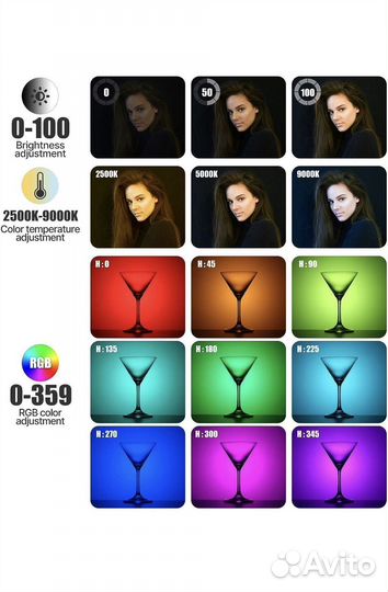 Видеосвет ulanzi VL49 RGB, 360