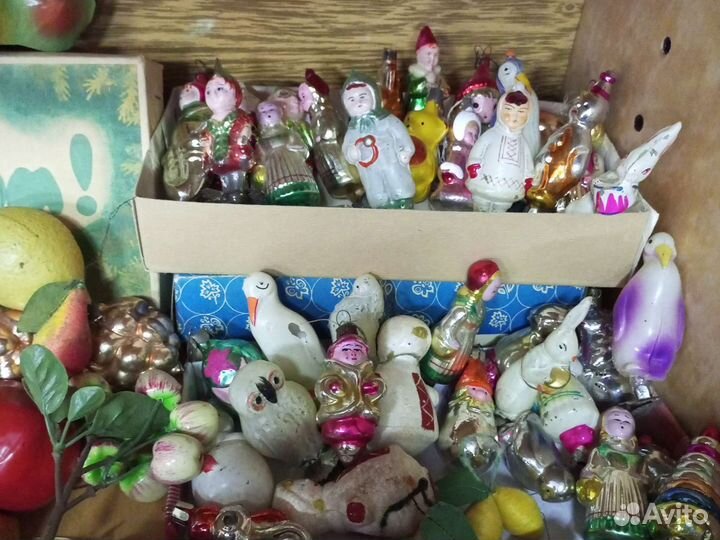 Антикварные елочные игрушки СССР