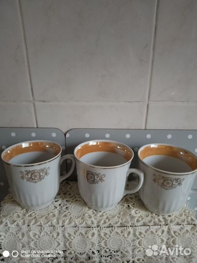 Чашки и блюдца фарфор СССР