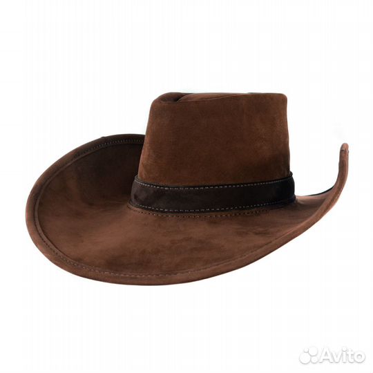 Шляпа ковбойская натуральная кожа ручная работа