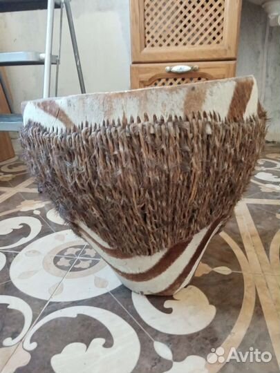 Большой барабан из зебры