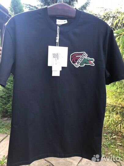 Футболка мужская lacoste big logo tee