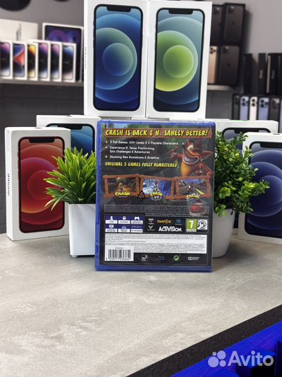 Новый/Crash Bandicoot Trilogy (3игры в 1) PS4/PS5