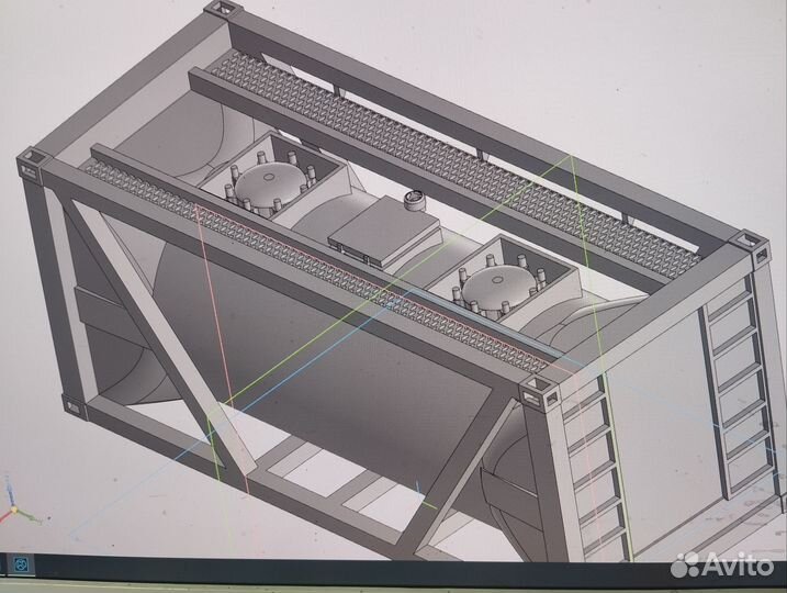 Контейнер-танк для ракетного топлива ho 1/87