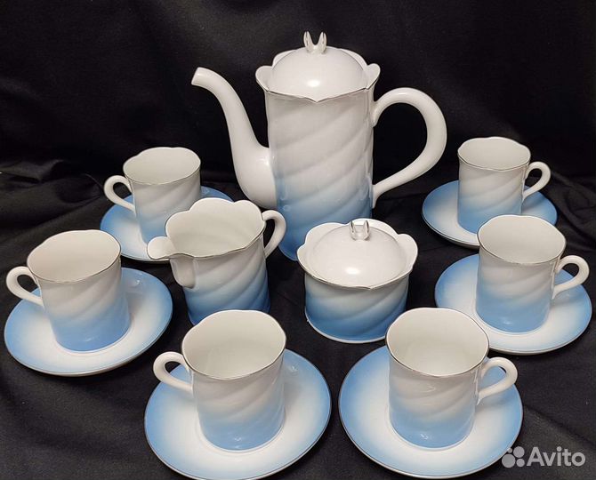Кофейный сервиз freiberger porzellan ГДР 15 пред