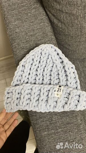 Шапка вязаная ручная работа детская