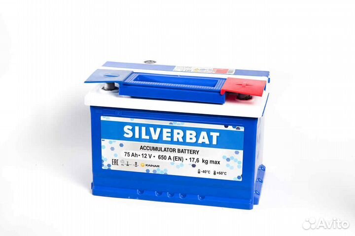 Аккумулятор SilverBat 75Ah 720A