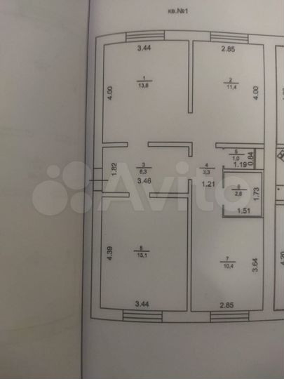 Дом 63,9 м² на участке 15 сот.