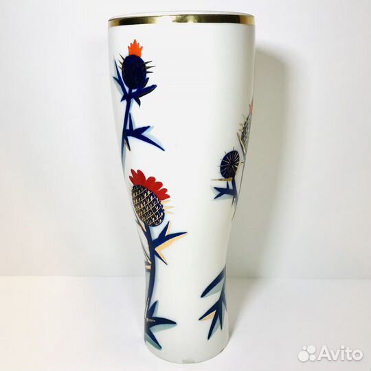 Ваза фарфоровая «Чертополох» лфз