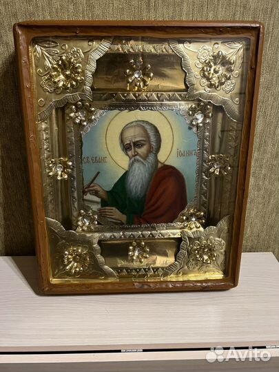 Старинная икона апостола Иоанна Богослова