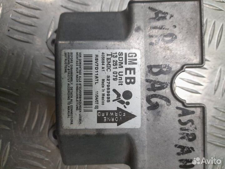 Блок управления Airbag SRS Opel Astra H хэтчбек