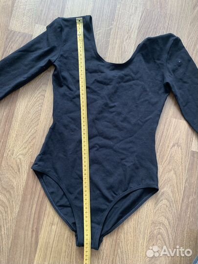 Купальник гимнастический чёрный хб