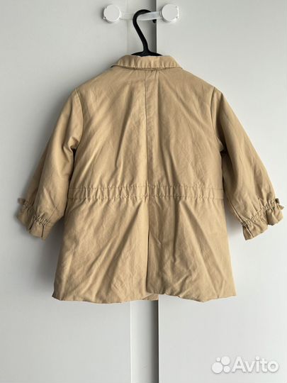 Zara Пальто для девочки тренч 92 размер