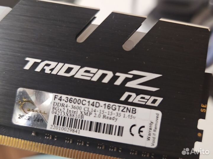 Оперативная память 2x8 Gb G.Skill trident Z NEO