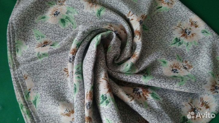 Ткань СССР натуральный шёлк