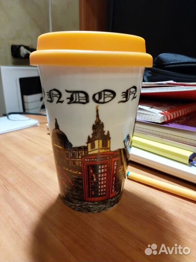 Кружка с резиновой крышкой