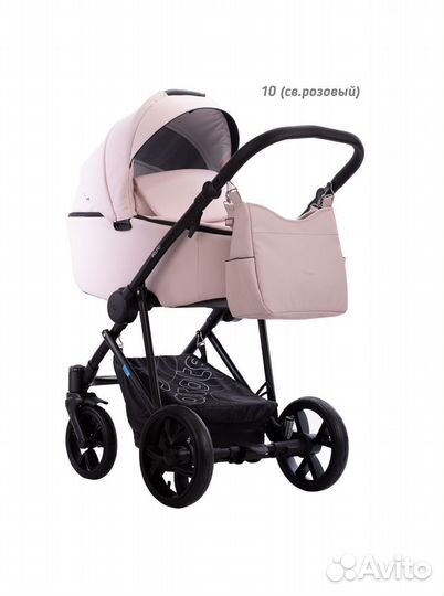 Коляска 2 в 1 belino prima, экокожа