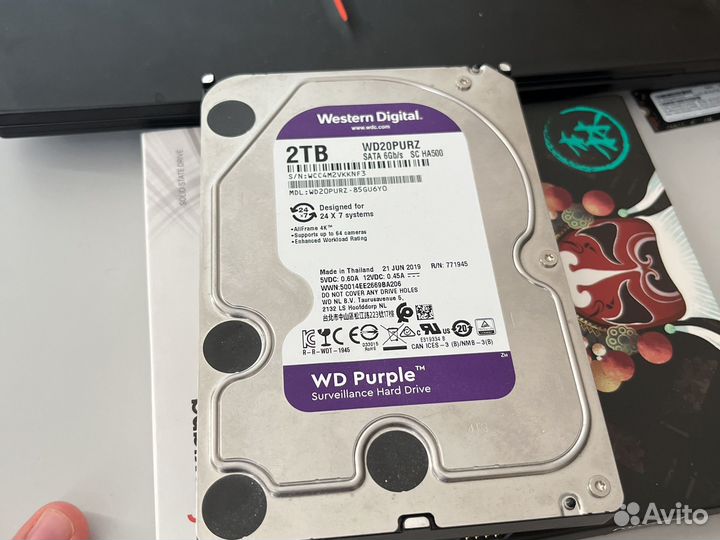 Жесткий диск western digital 2tb purple