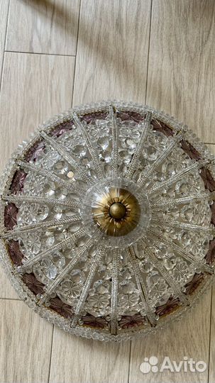 Люстра потолочная хрустальная производство Италия