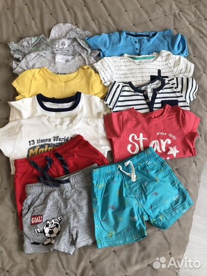 Пакет летних вещей на мальчика 2-3 года