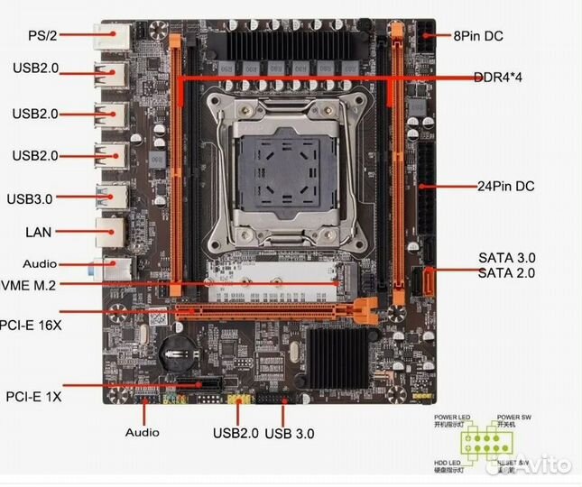 Комплект Intel Xeon X99 E5-26703 + 16 / 32 гб ddr4