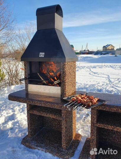Барбекю комплекс, печь под казан, мангал, гриль
