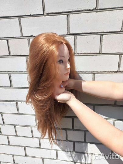 Голова манекен с протеиновыми волосами